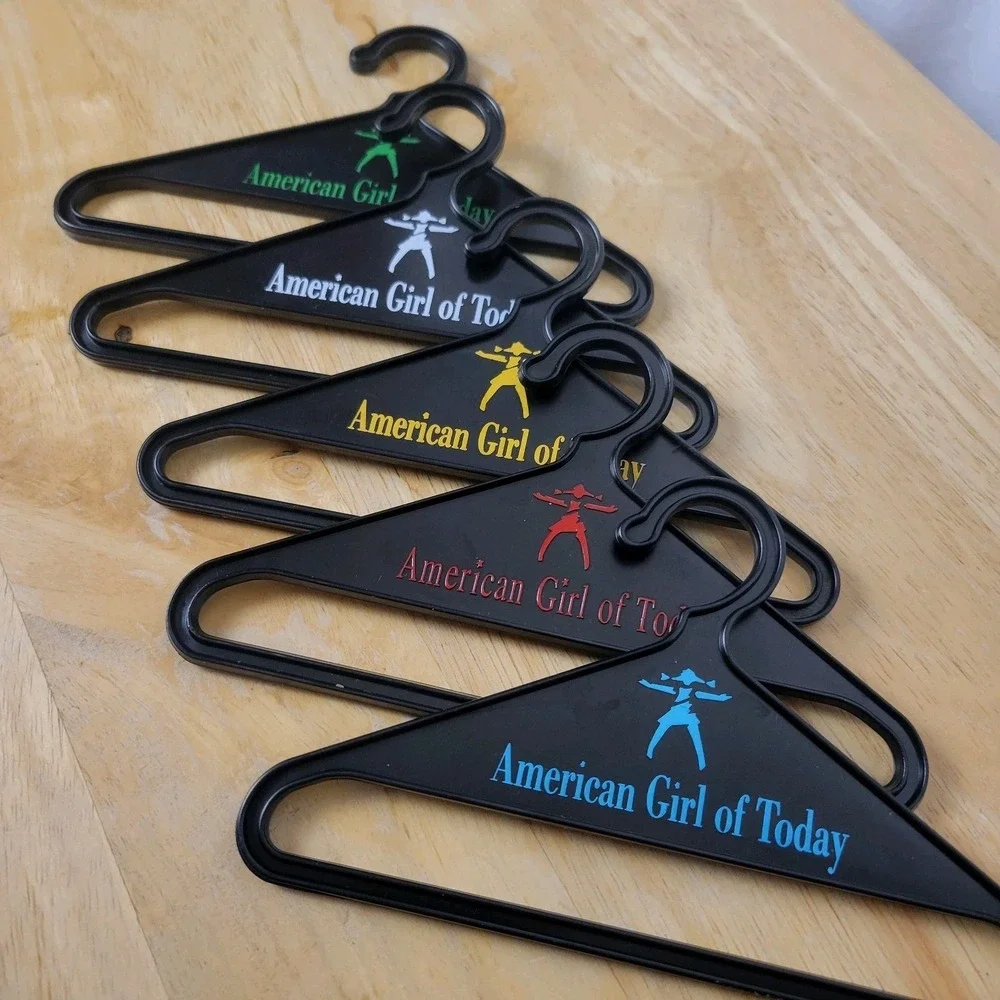 Vintage 90s American Girl of Today Doll Hangers Black Lot of 5 Pleasant Company